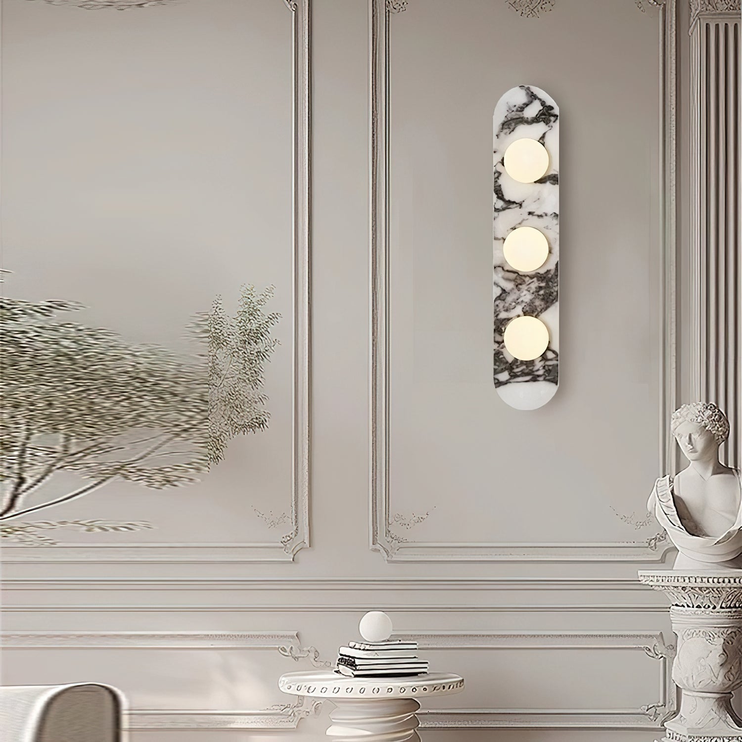 Avi Marble Wall Lamp - Lamp Copper