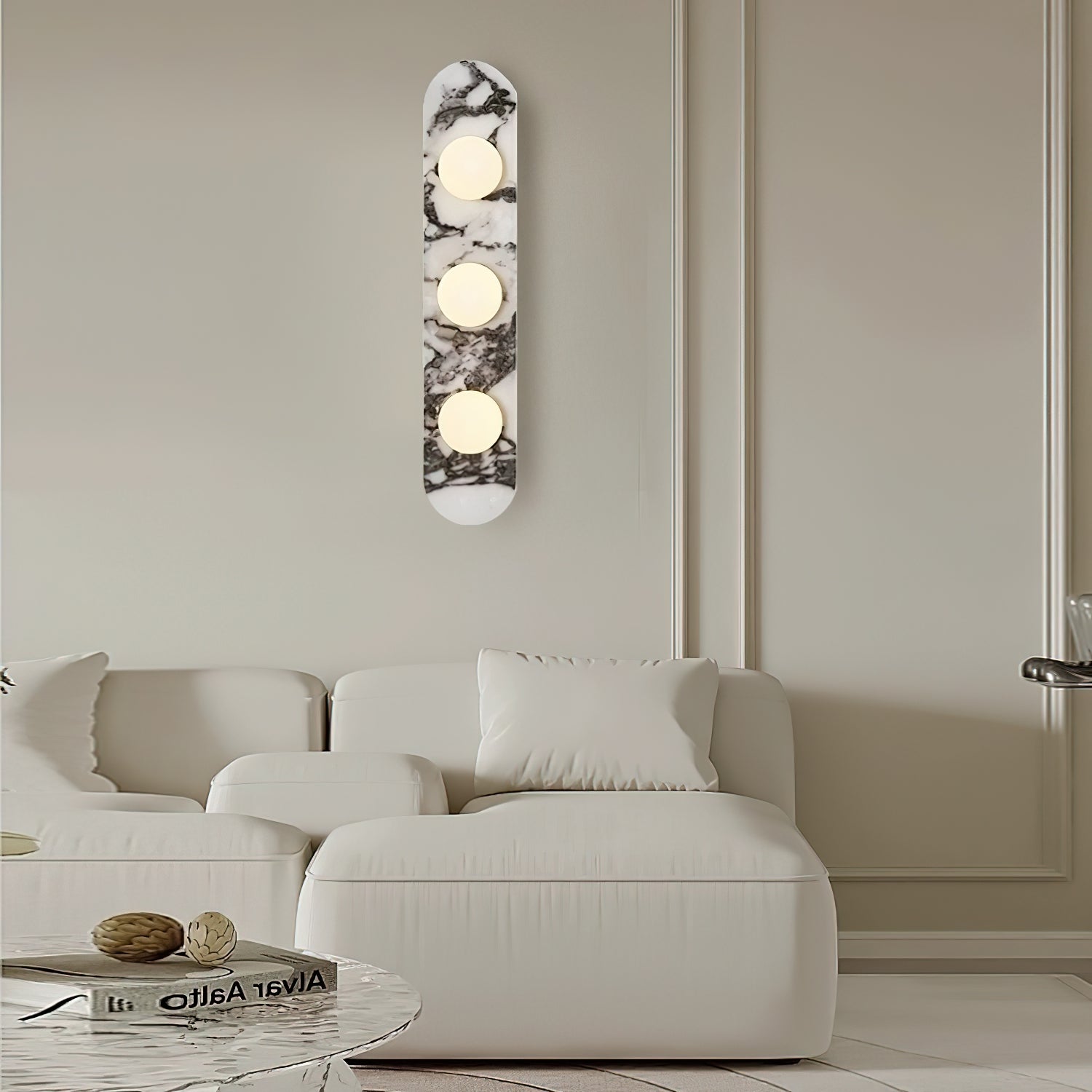 Avi Marble Wall Lamp - Lamp Copper