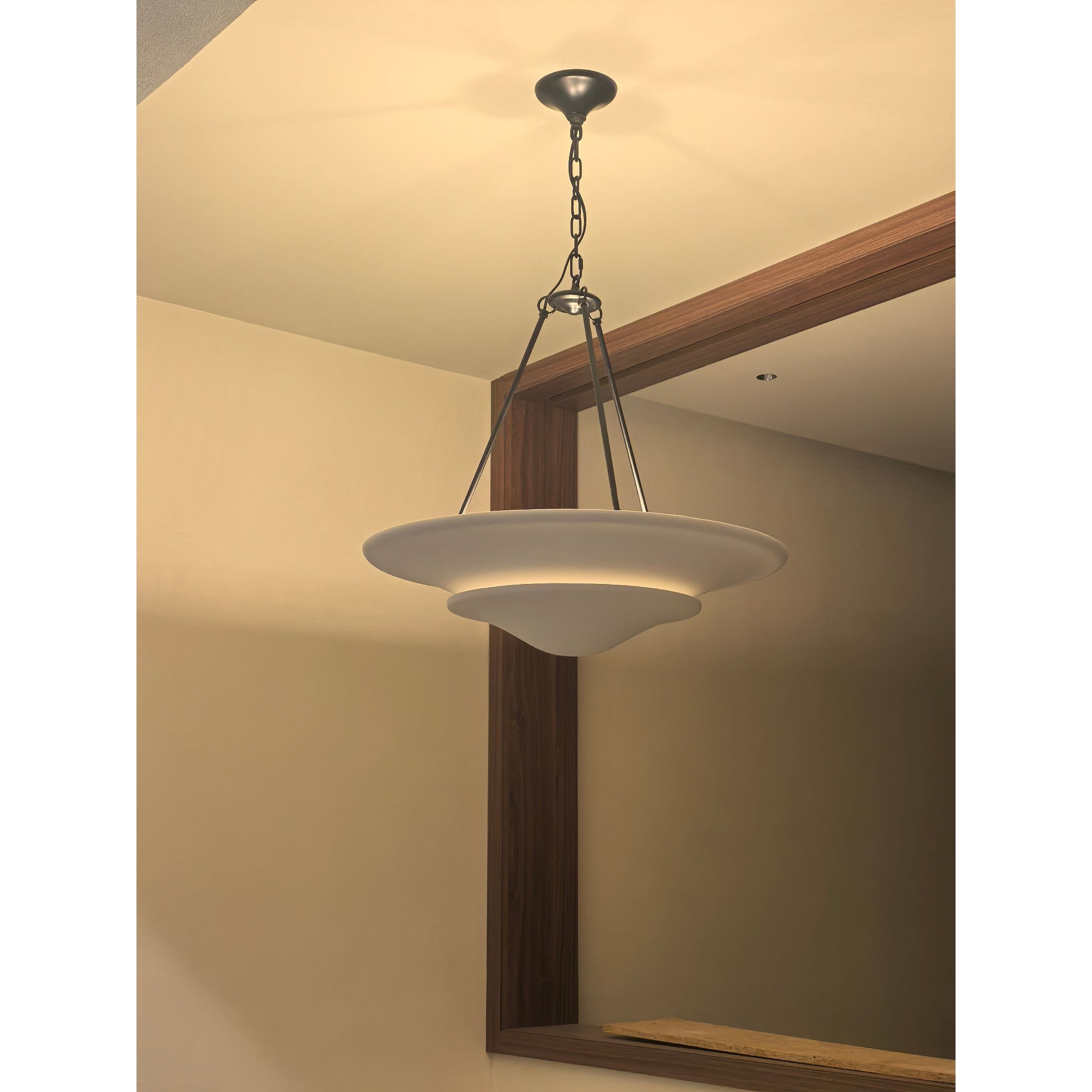 Avinisra Modern Minimalist Brass Metal Chandelier - Lamp Copper