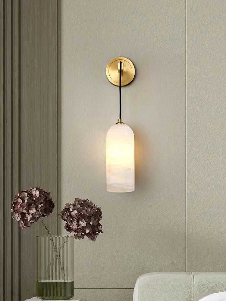 Vaelara Pendant Alabaster Wall Light - Lamp Copper