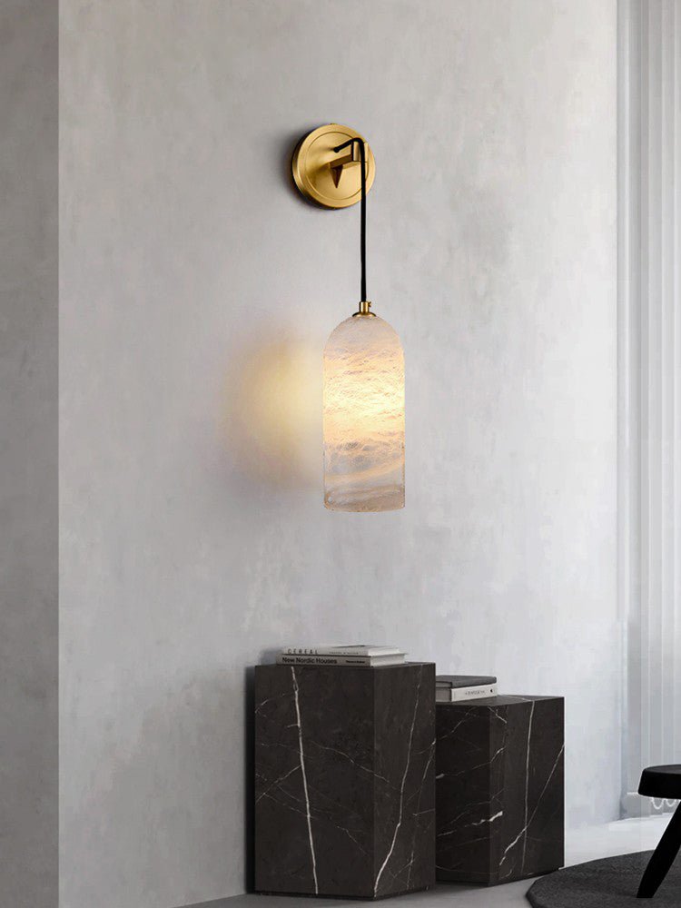 Vaelara Pendant Alabaster Wall Light - Lamp Copper