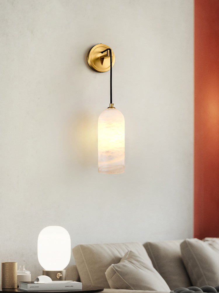 Vaelara Pendant Alabaster Wall Light - Lamp Copper