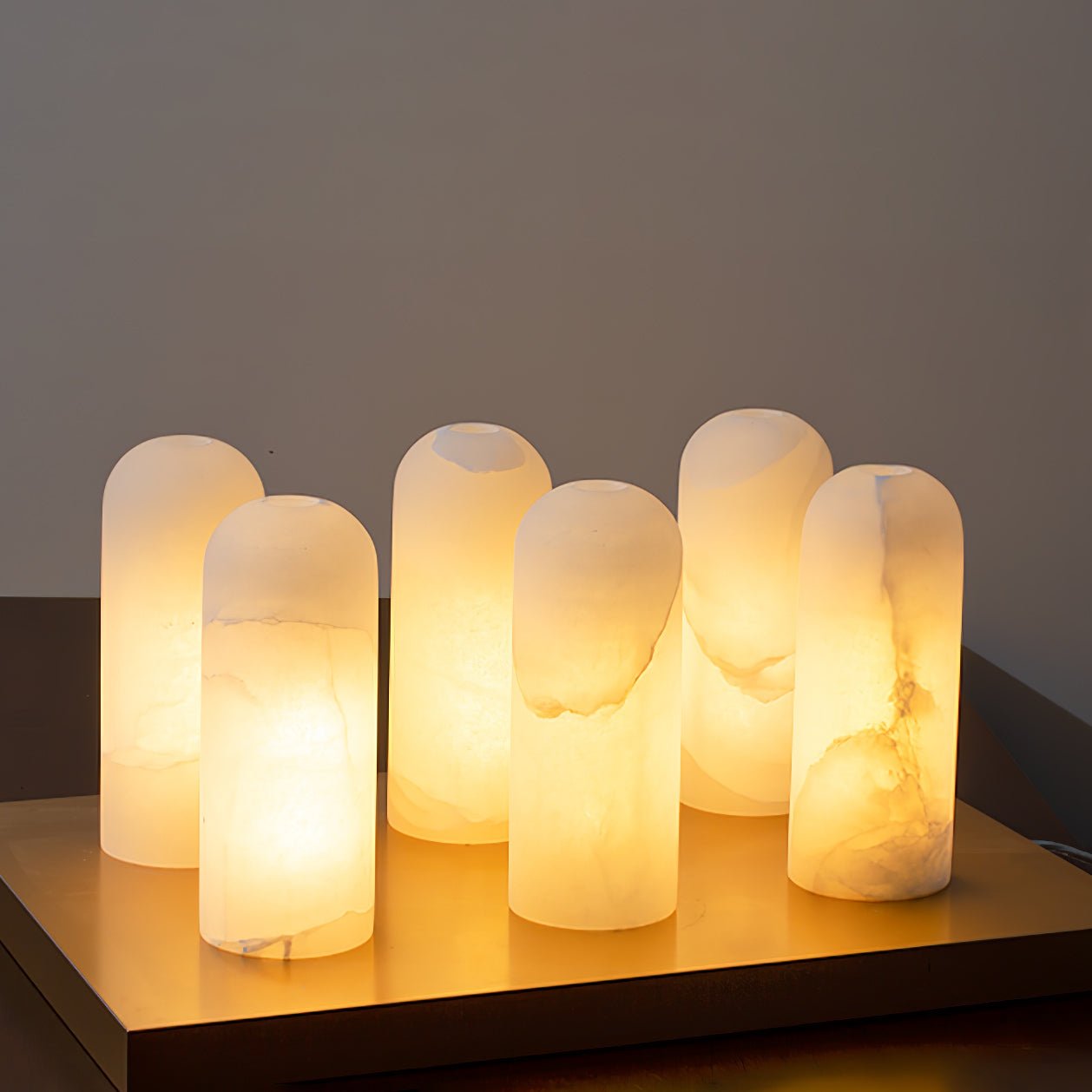 Vaelara Pendant Alabaster Wall Light - Lamp Copper