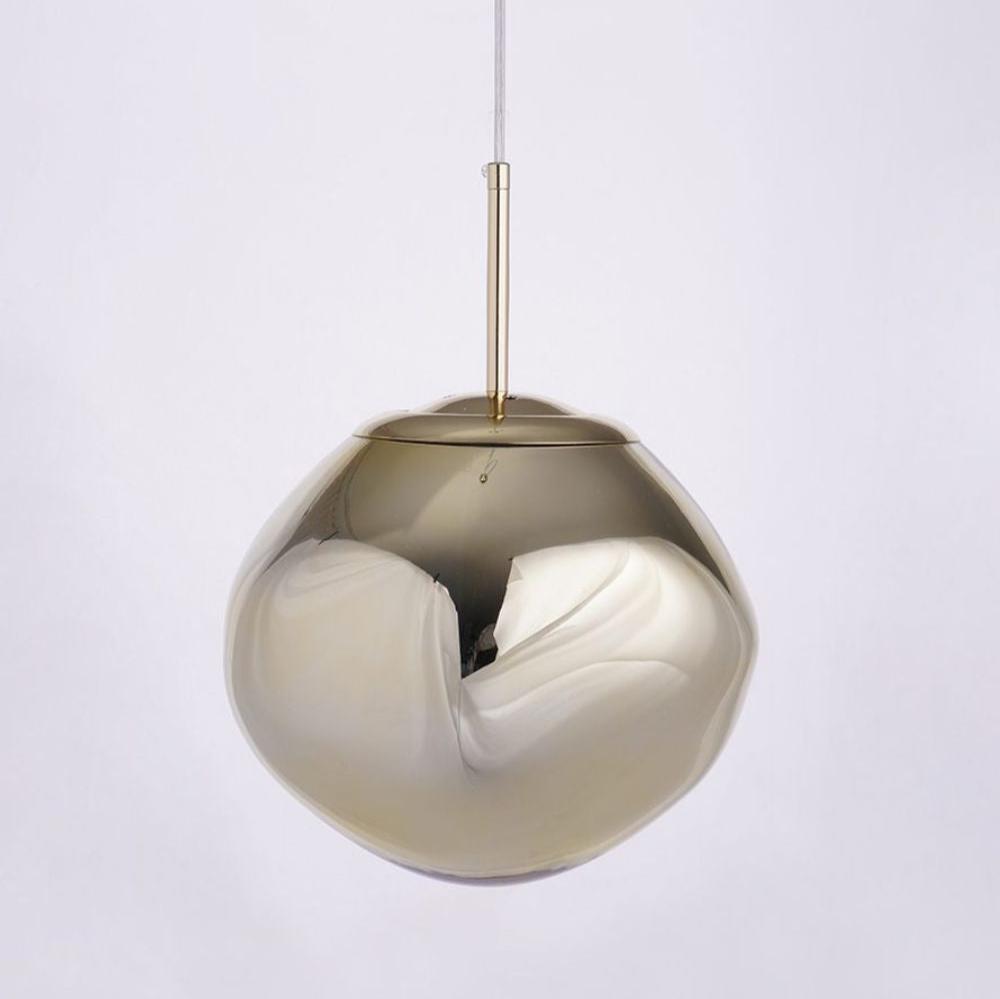 Solara Pendant Lamp Blown Glass Irregular Cluster Sculptural - Lamp Copper
