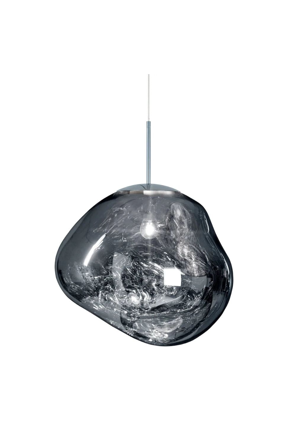 Solara Pendant Lamp Blown Glass Irregular Cluster Sculptural - Lamp Copper