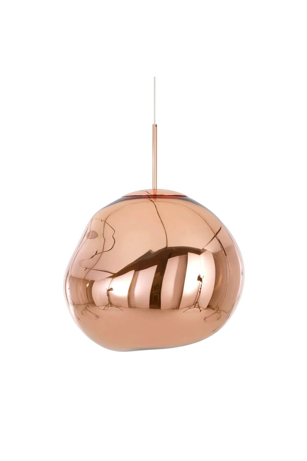 Solara Pendant Lamp Blown Glass Irregular Cluster Sculptural - Lamp Copper