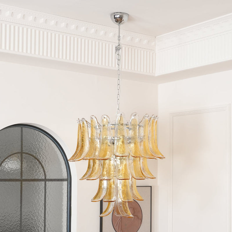 Kelly Murano Glass Chandeliers - Lamp Copper