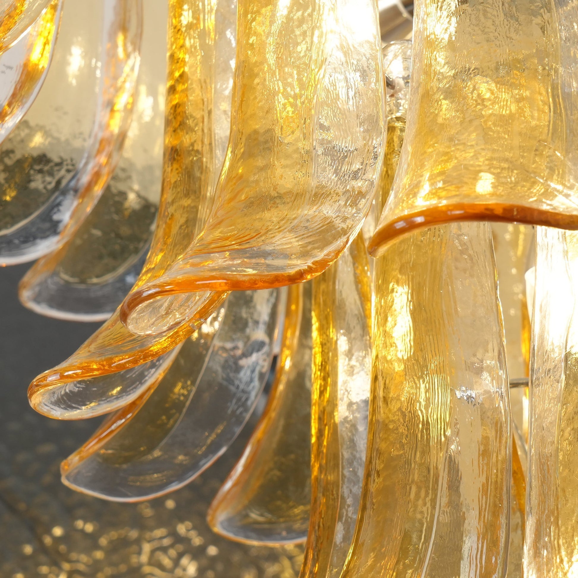 Kelly Murano Glass Chandeliers - Lamp Copper