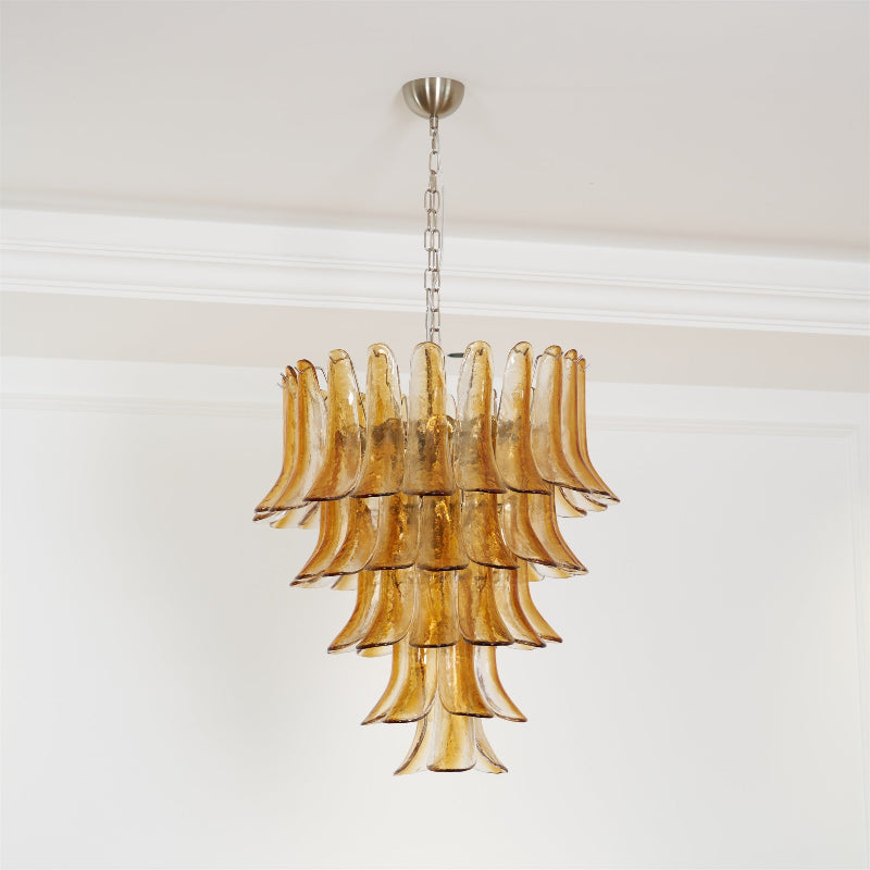 Kelly Murano Glass Chandeliers - Lamp Copper