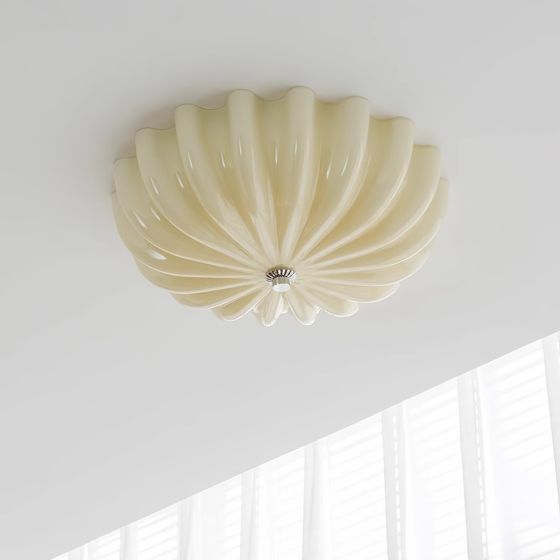 Wyna Blown Glass Ceiling Light - Lamp Copper
