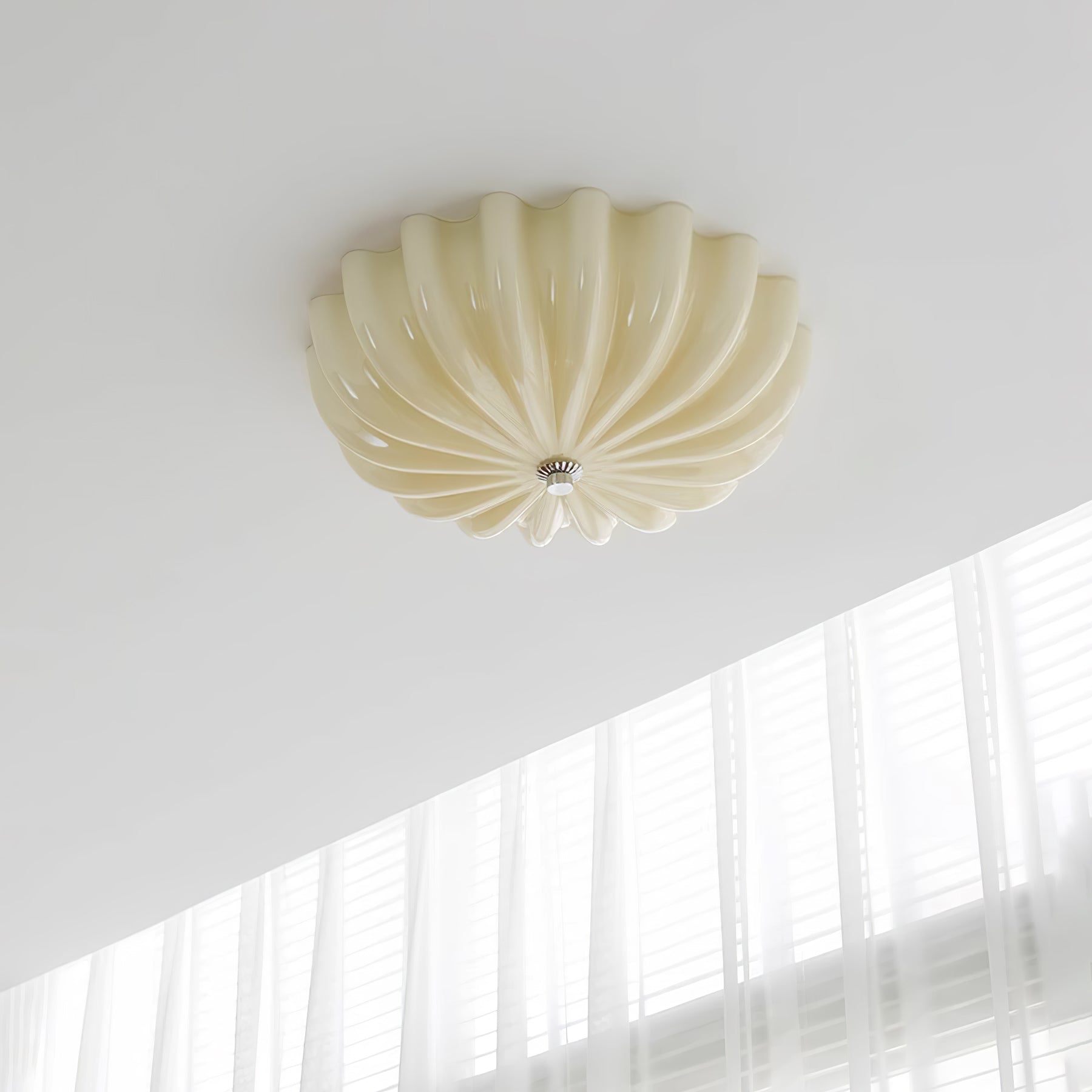 Wyna Blown Glass Ceiling Light - Lamp Copper