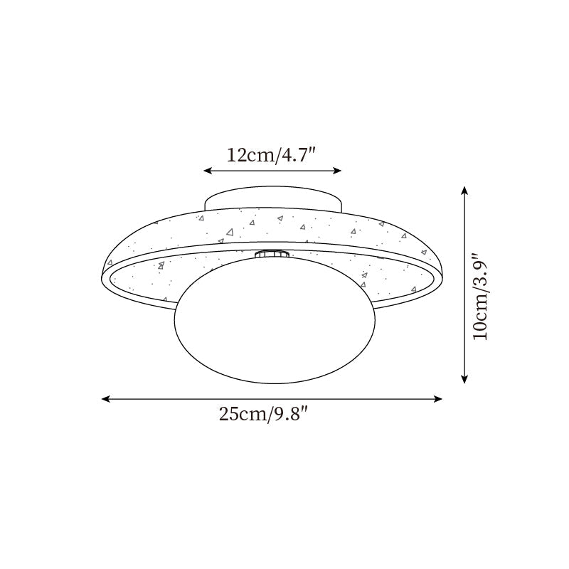 Mylie Travertine Ceiling Light - Lamp Copper