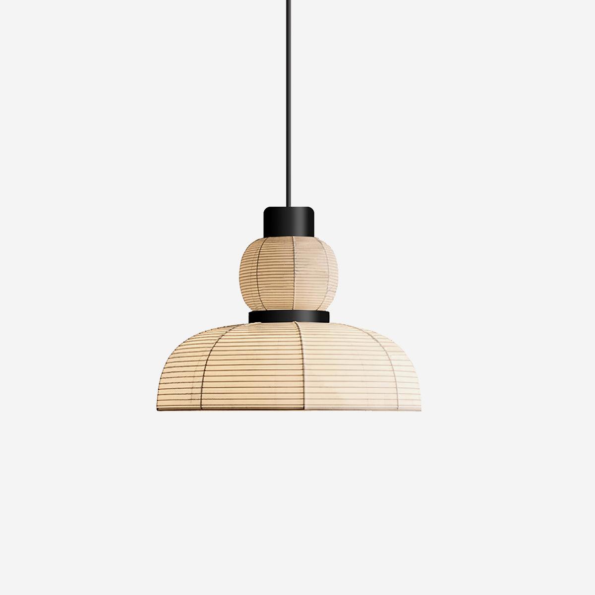 Pendant Lamp White Fabric Shade Black Cable Gentle Ambient Glow - Lamp Copper