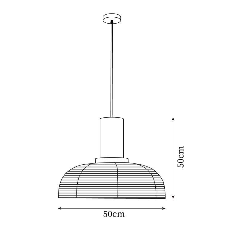 Pendant Lamp White Fabric Shade Black Cable Gentle Ambient Glow - Lamp Copper