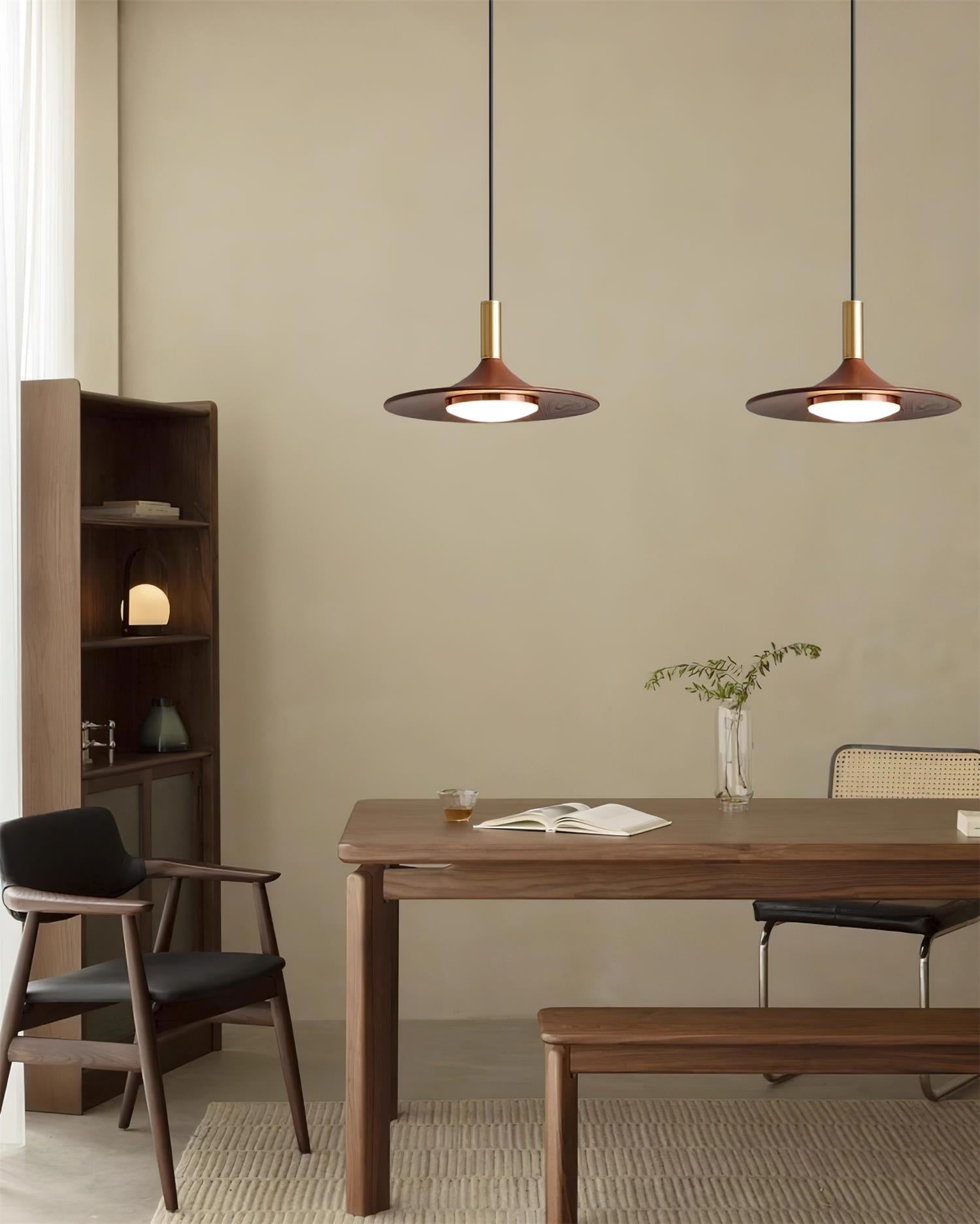 Pend­­ant Light Hat Shape Midcentury - Lamp Copper