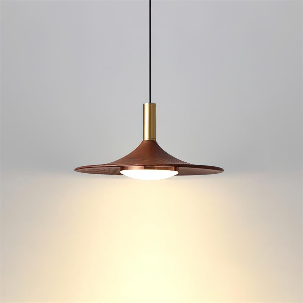 Pend­­ant Light Hat Shape Midcentury - Lamp Copper