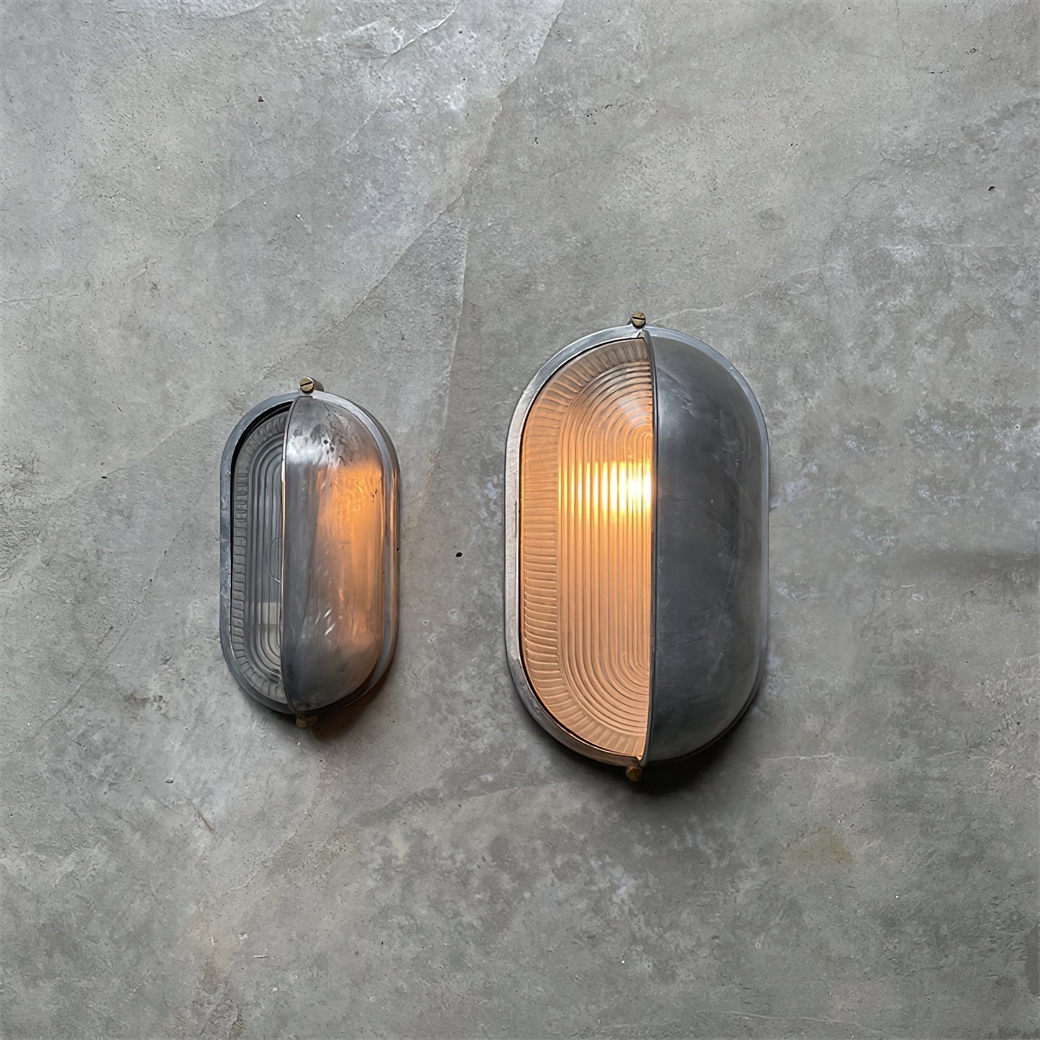 Vorn Modern Round/Ellipse Outdoor Waterproof Wall Lamp. 2 Colors - Lamp Copper