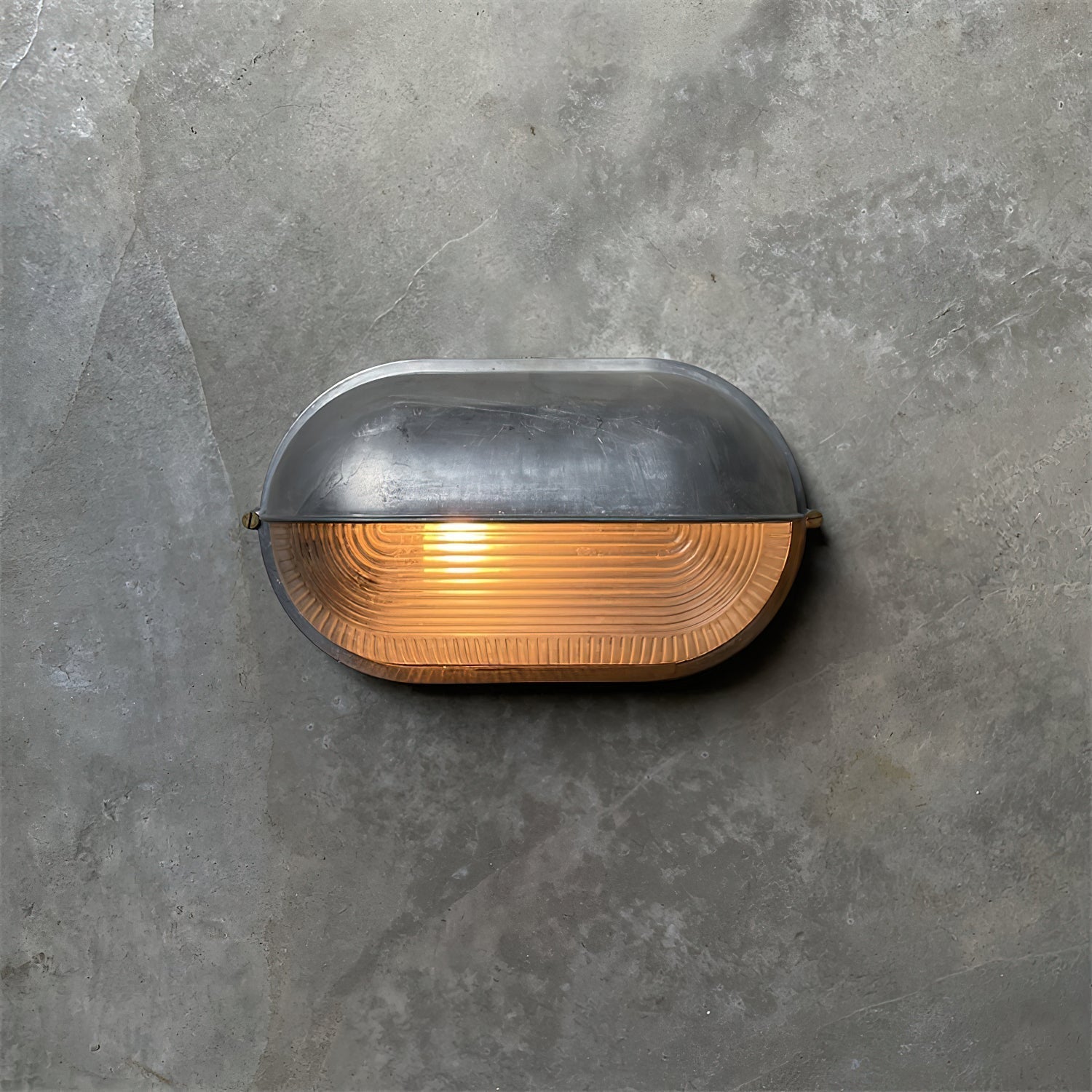Vorn Modern Round/Ellipse Outdoor Waterproof Wall Lamp. 2 Colors - Lamp Copper