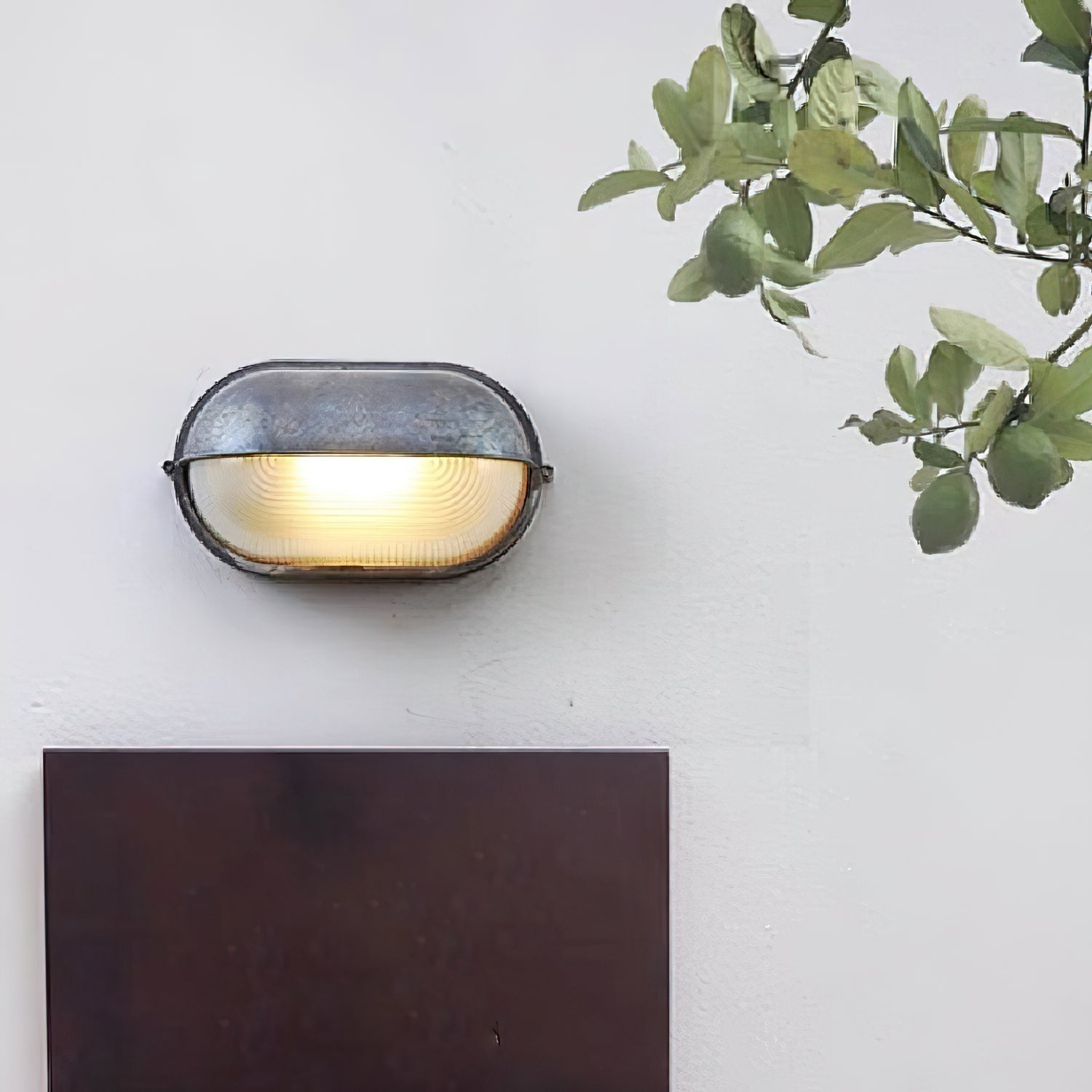 Vorn Modern Round/Ellipse Outdoor Waterproof Wall Lamp. 2 Colors - Lamp Copper