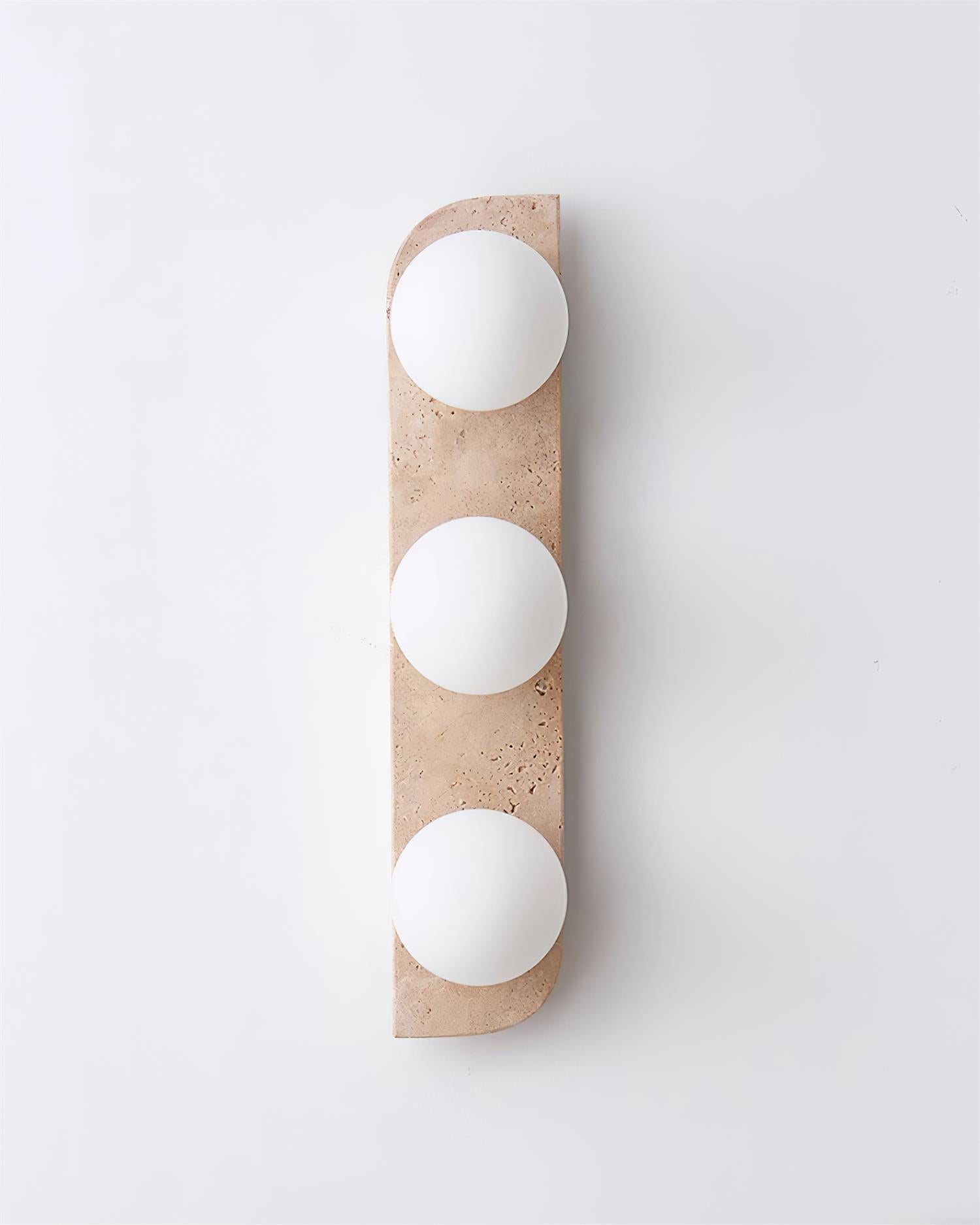 Ritta Travertine Wall Lamp - Lamp Copper