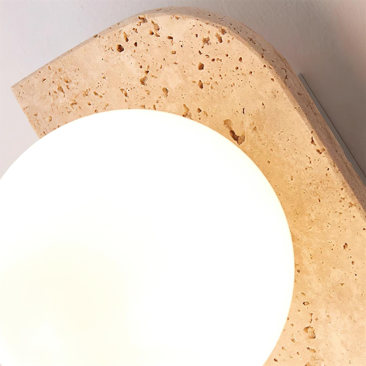 Ritta Travertine Wall Lamp - Lamp Copper