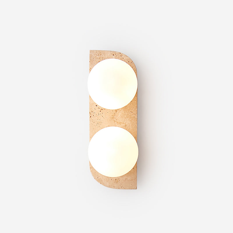 Ritta Travertine Wall Lamp - Lamp Copper