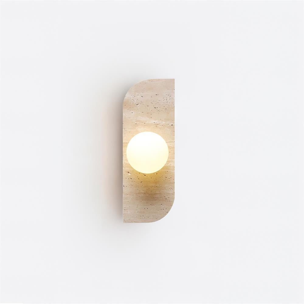 Ritta Travertine Wall Lamp - Lamp Copper