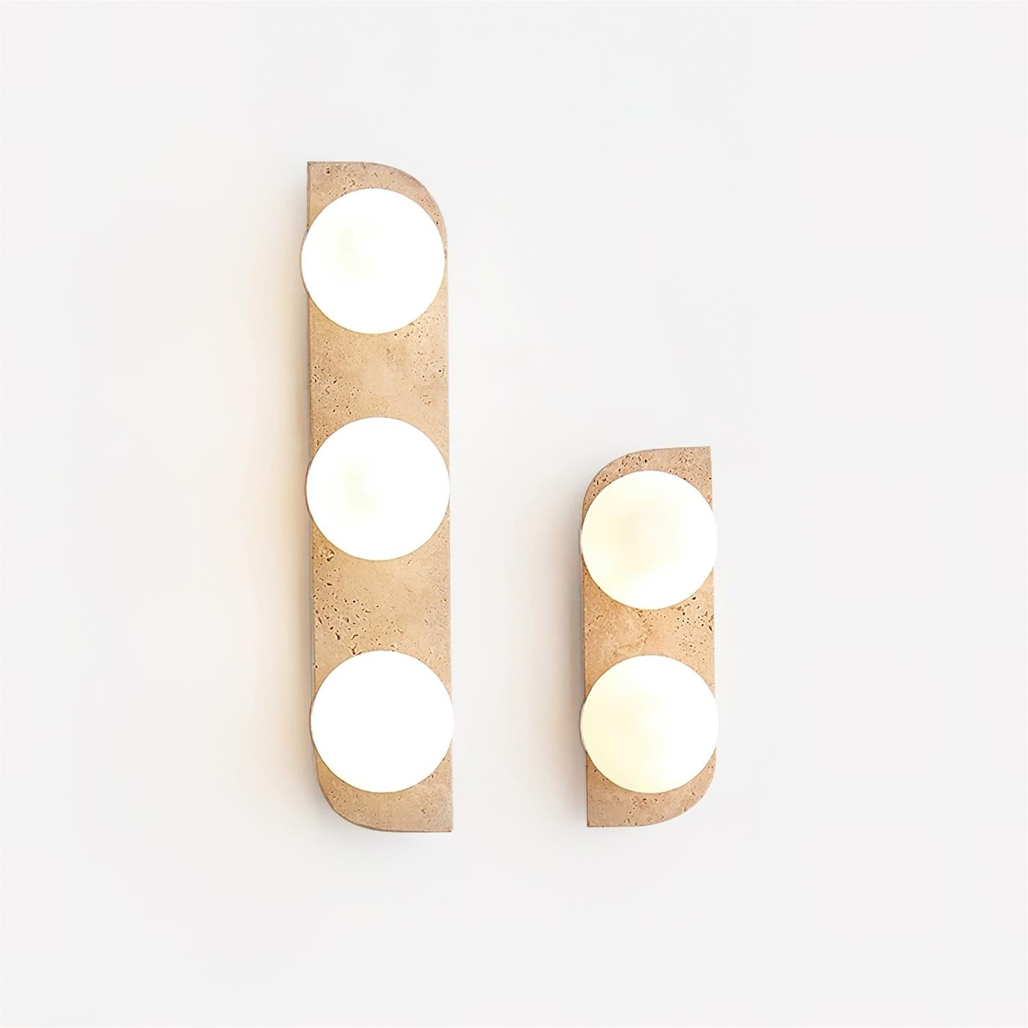 Ritta Travertine Wall Lamp - Lamp Copper