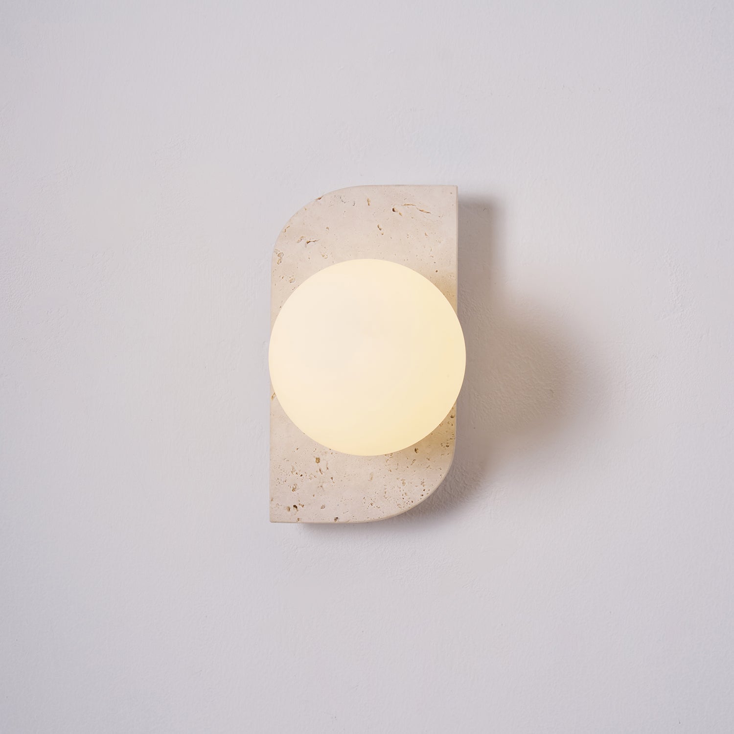 Ritta Travertine Wall Lamp - Lamp Copper