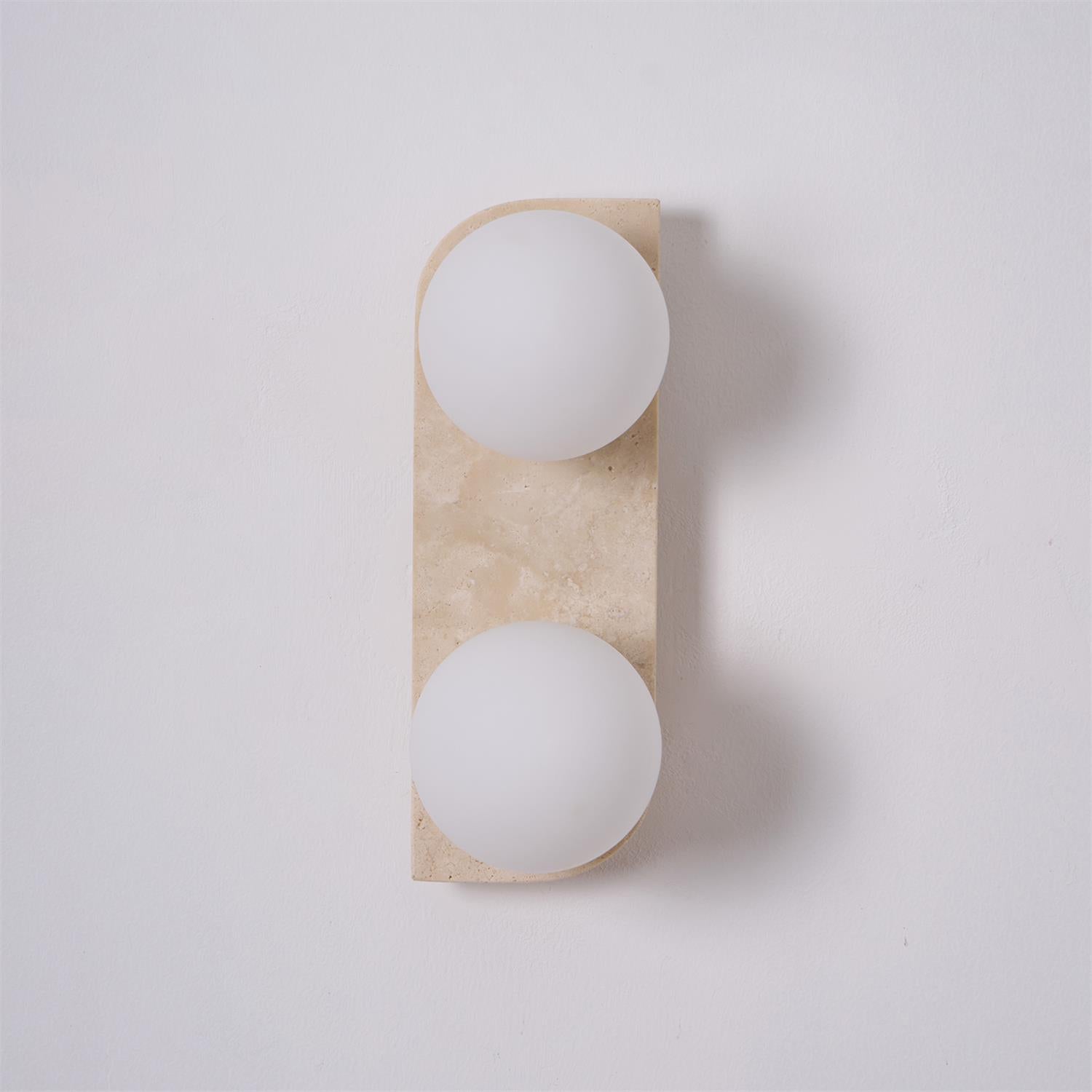 Ritta Travertine Wall Lamp - Lamp Copper