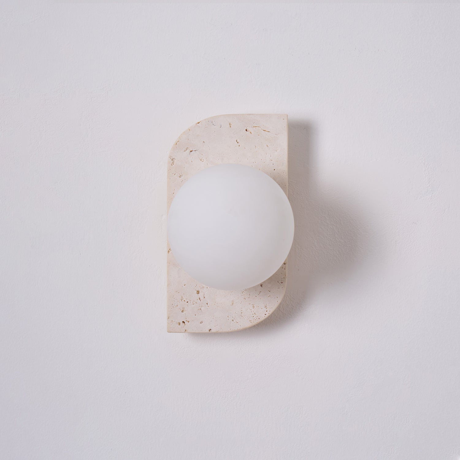 Ritta Travertine Wall Lamp - Lamp Copper