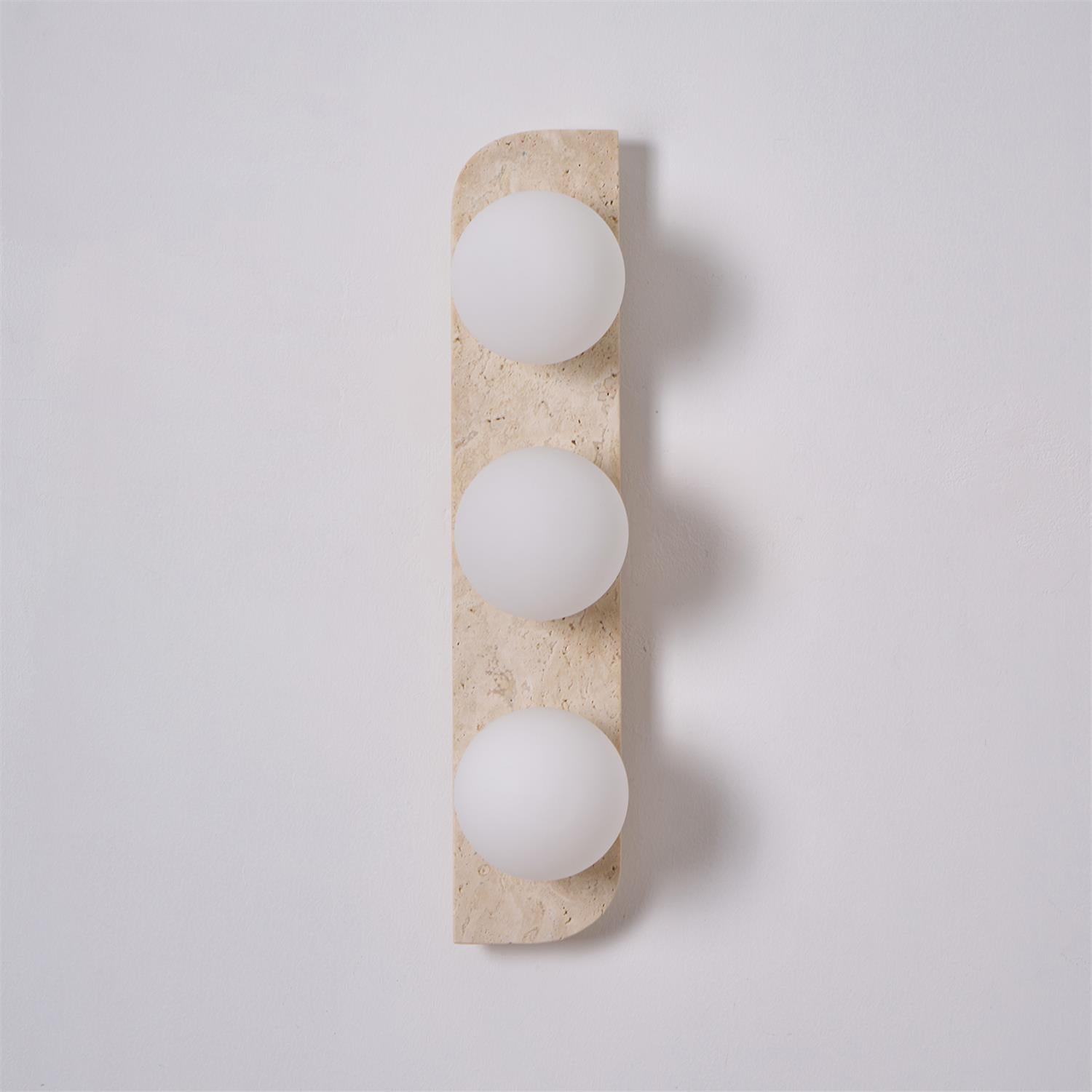 Ritta Travertine Wall Lamp - Lamp Copper