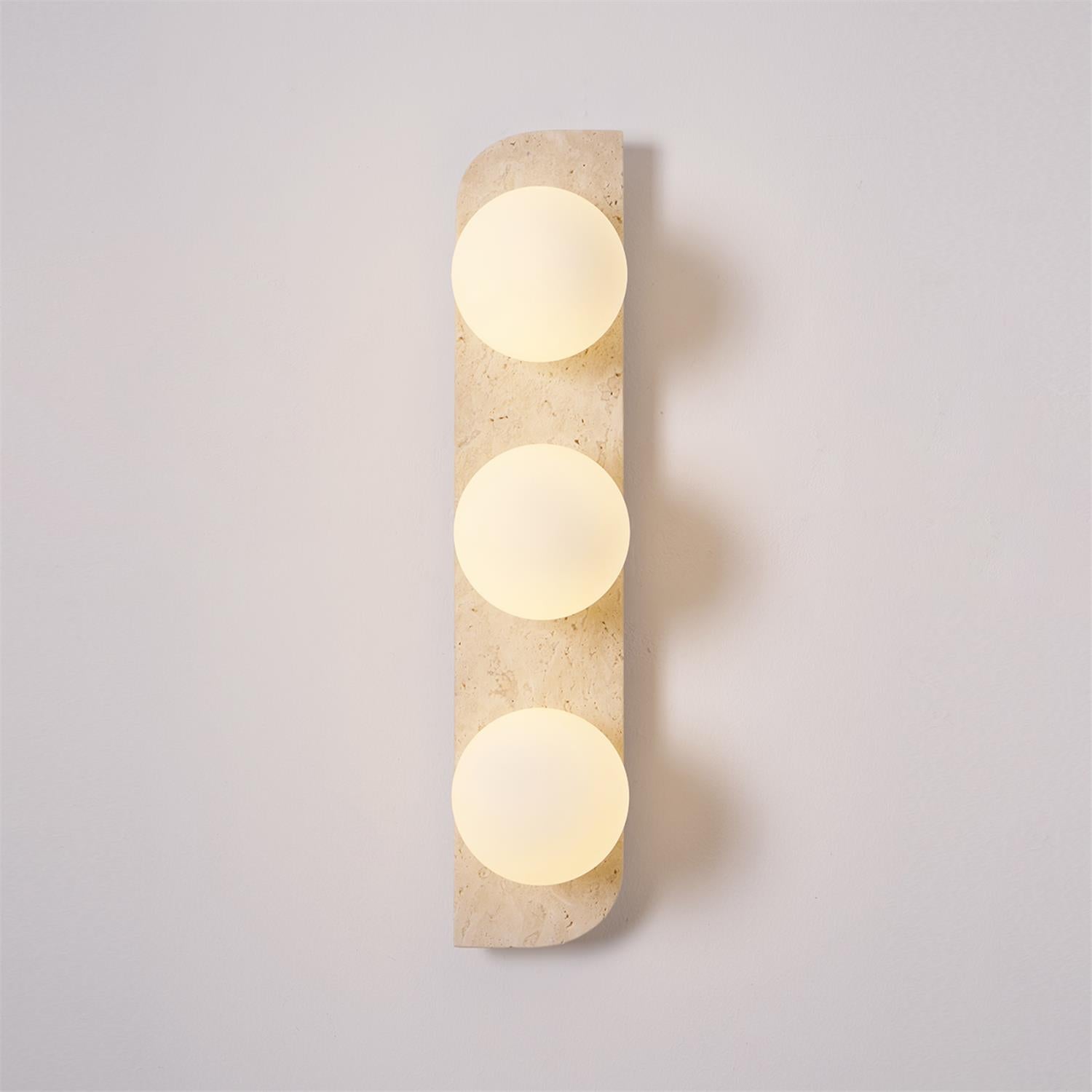 Ritta Travertine Wall Lamp - Lamp Copper