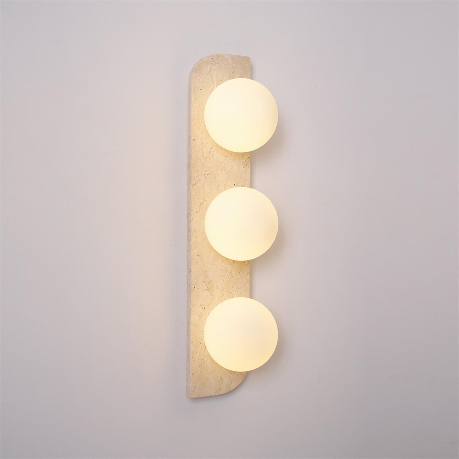Ritta Travertine Wall Lamp - Lamp Copper