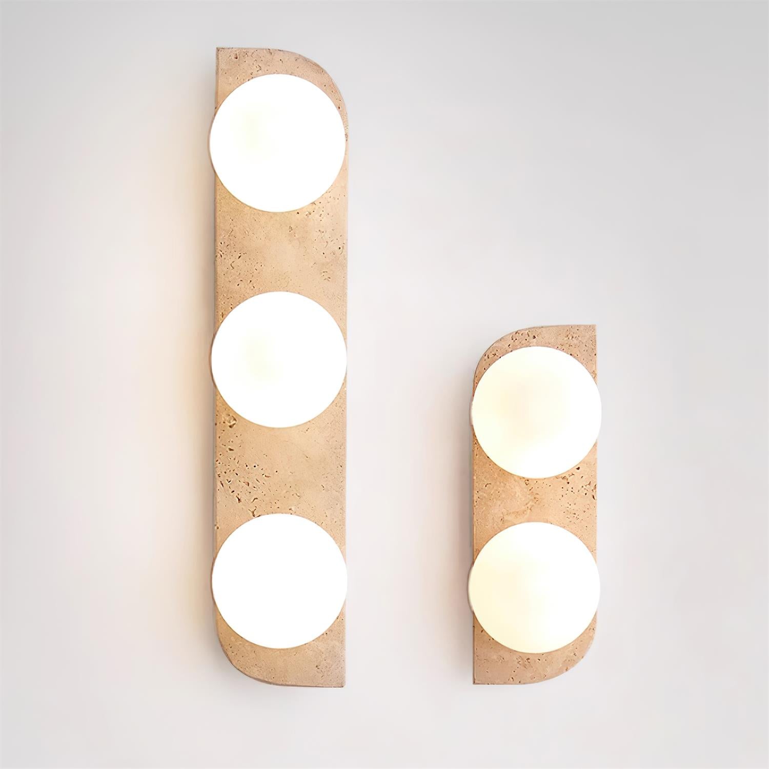 Ritta Travertine Wall Lamp - Lamp Copper