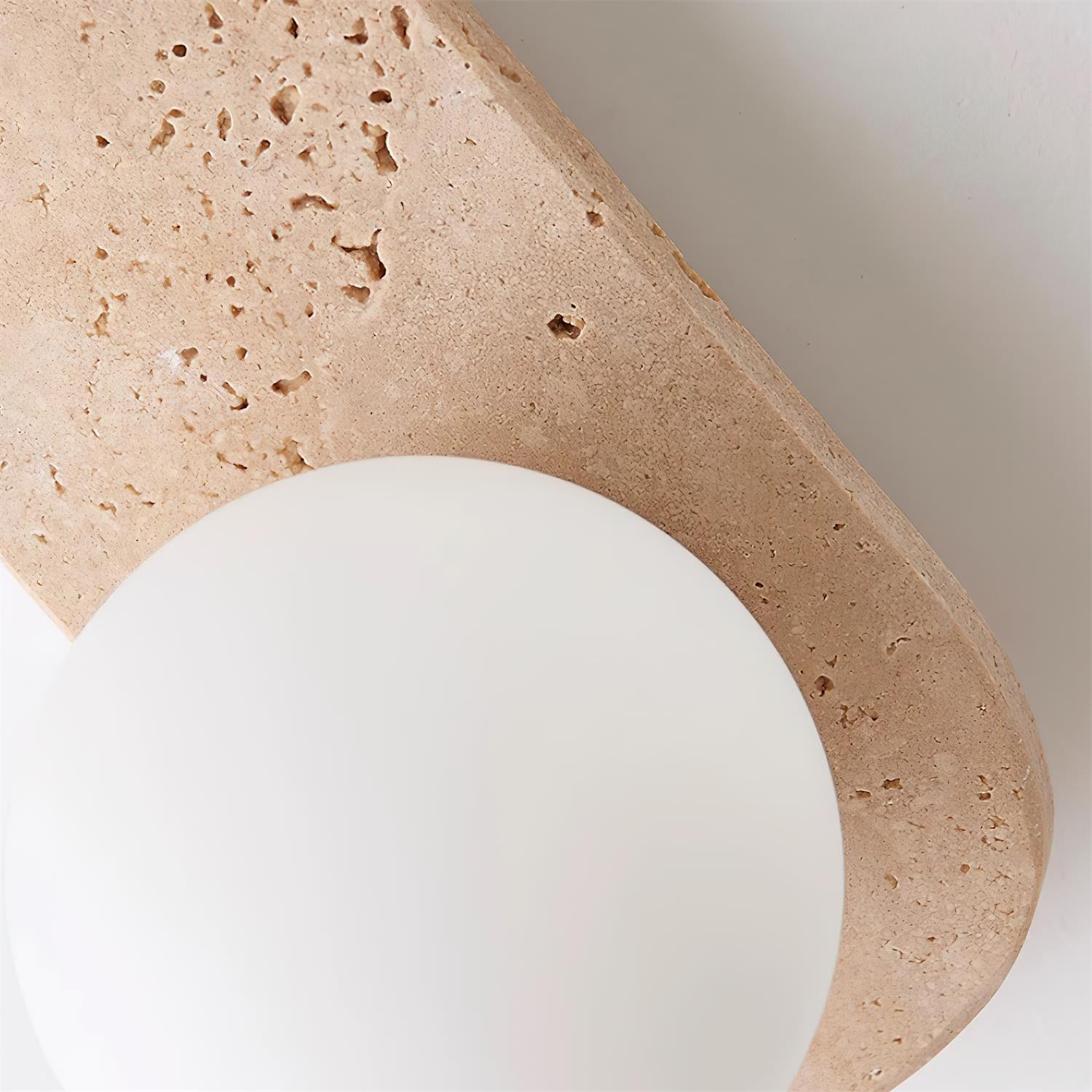 Ritta Travertine Wall Lamp - Lamp Copper