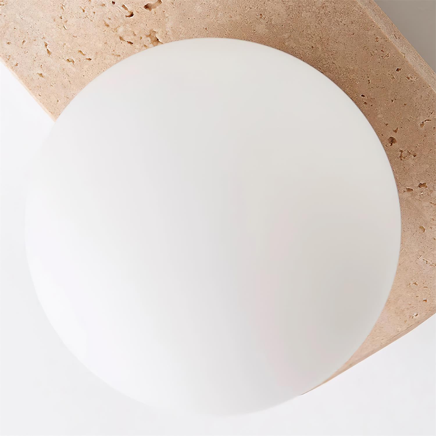 Ritta Travertine Wall Lamp - Lamp Copper