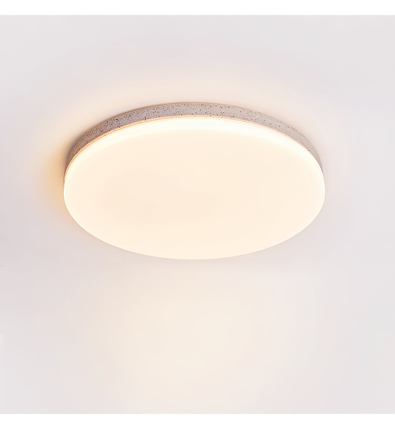 Orla Travertine Ceiling Light - Lamp Copper