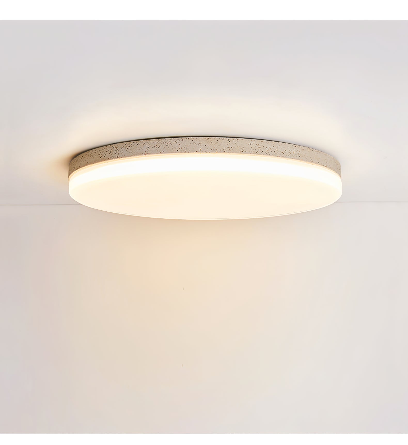 Orla Travertine Ceiling Light - Lamp Copper