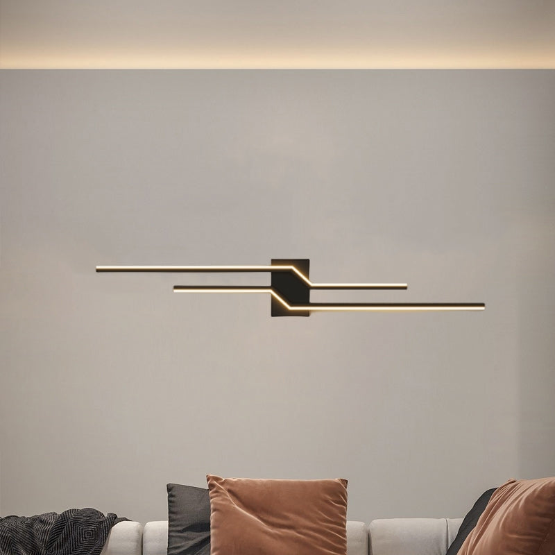 Arisha Minimalist Linear Metal Vanity Wall Light - Lamp Copper