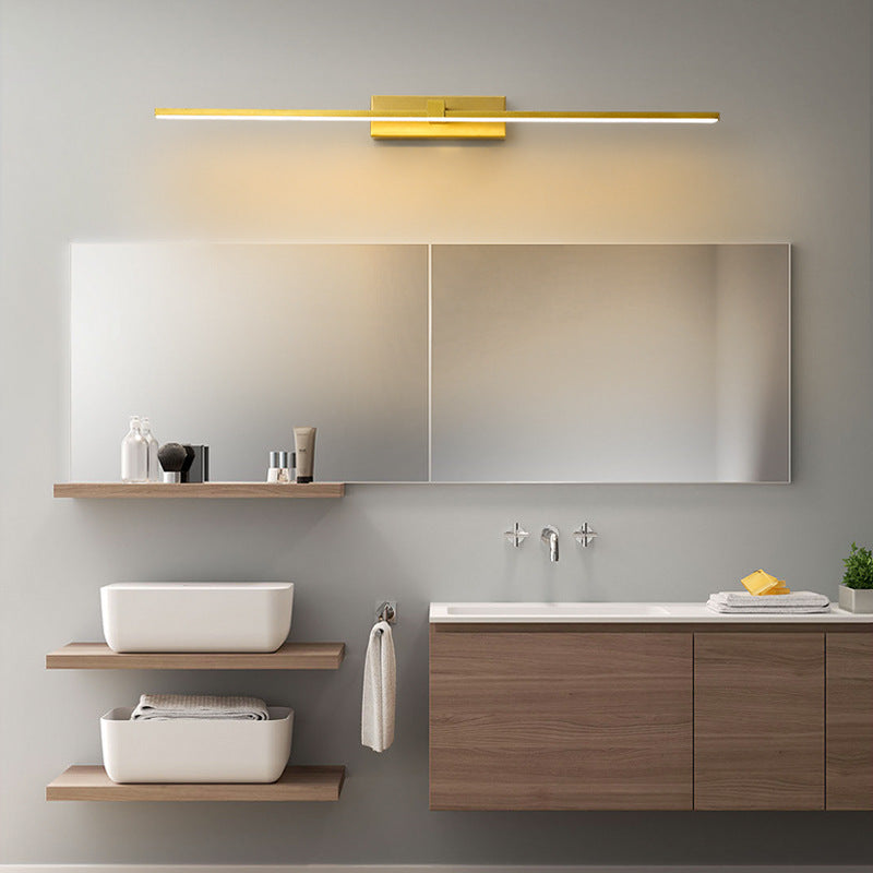 Hexa Linear Mirror Vanity Wall Lamp Bathroom Bedroom Modern - Lamp Copper