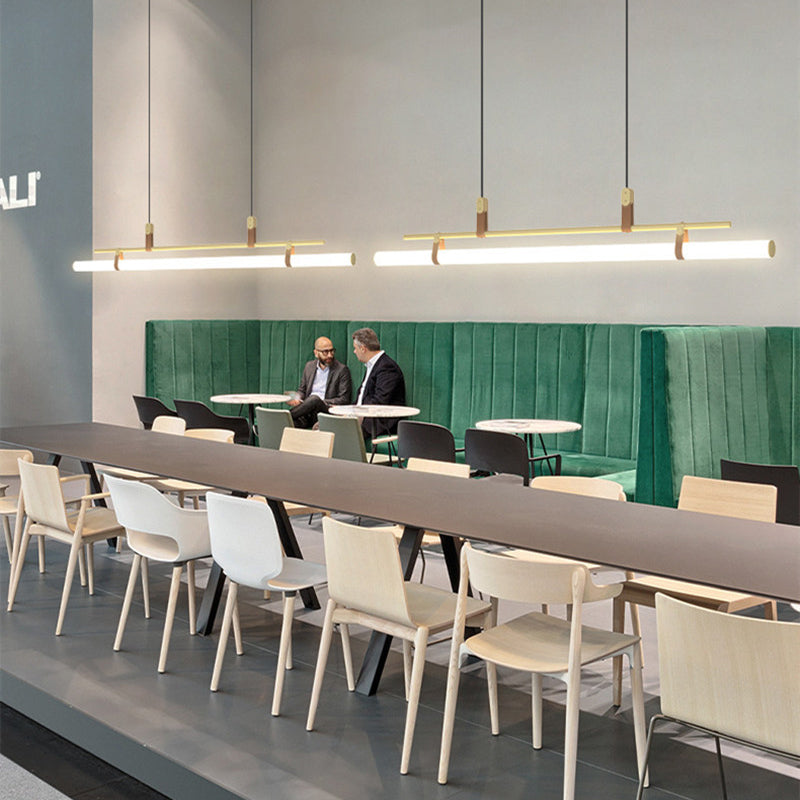 Inari Modern Linear Metal Pendant Light,Black/Gold - Lamp Copper