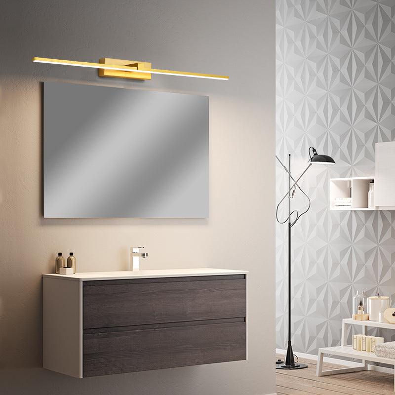Hexa Linear Mirror Vanity Wall Lamp Bathroom Bedroom Modern - Lamp Copper