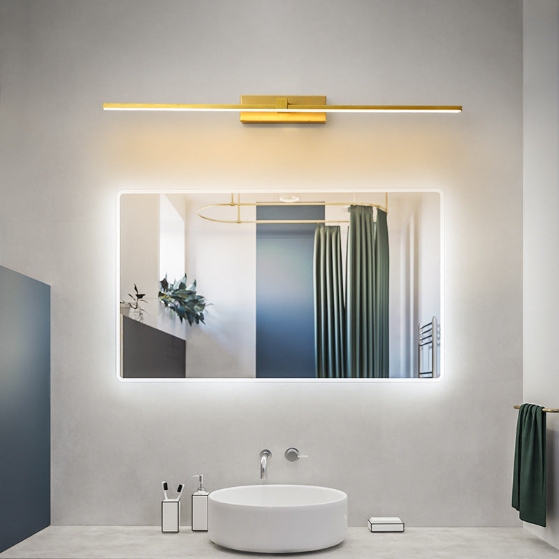 Hexa Linear Mirror Vanity Wall Lamp Bathroom Bedroom Modern - Lamp Copper