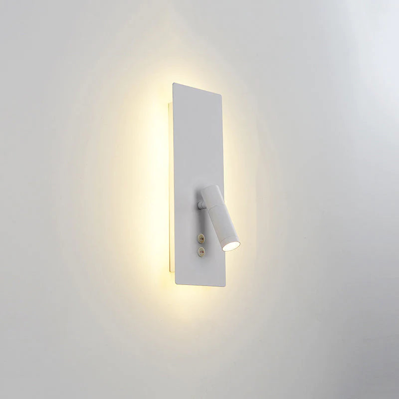 Ray Modern Flashlight Metal/Acrylic Wall Lamp Spotlight, Gold/Black/White - Lamp Copper