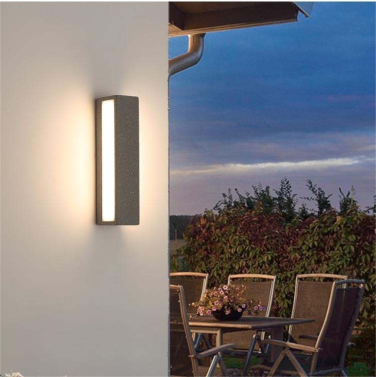 Fyra LED Outdoor Wall Lamp, Black & White - Lamp Copper