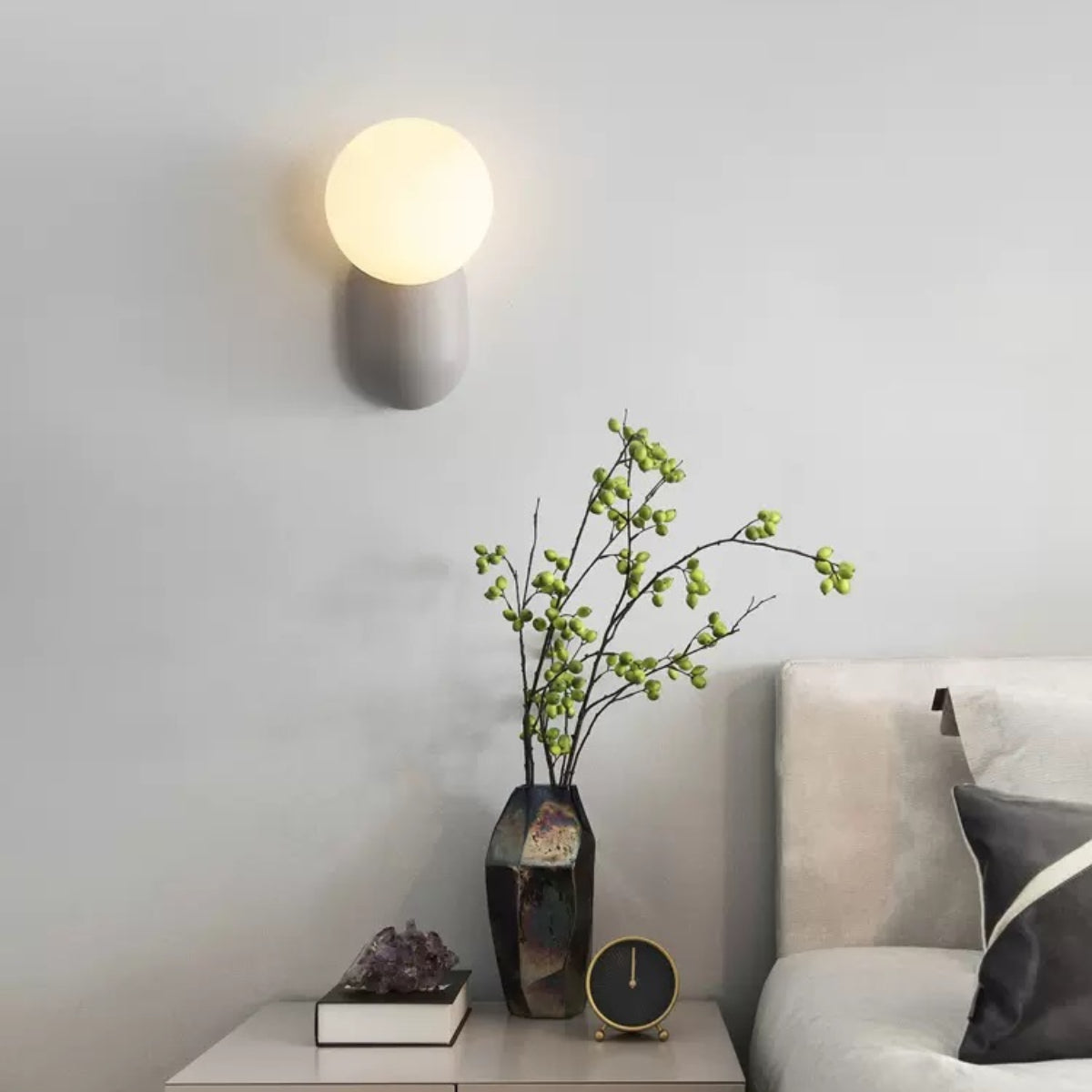 Valentina Modern LED Indoor Wall Lamp Lovely Resin Glass Bedroom/Living Room