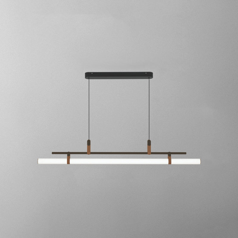 Inari Modern Linear Metal Pendant Light,Black/Gold - Lamp Copper