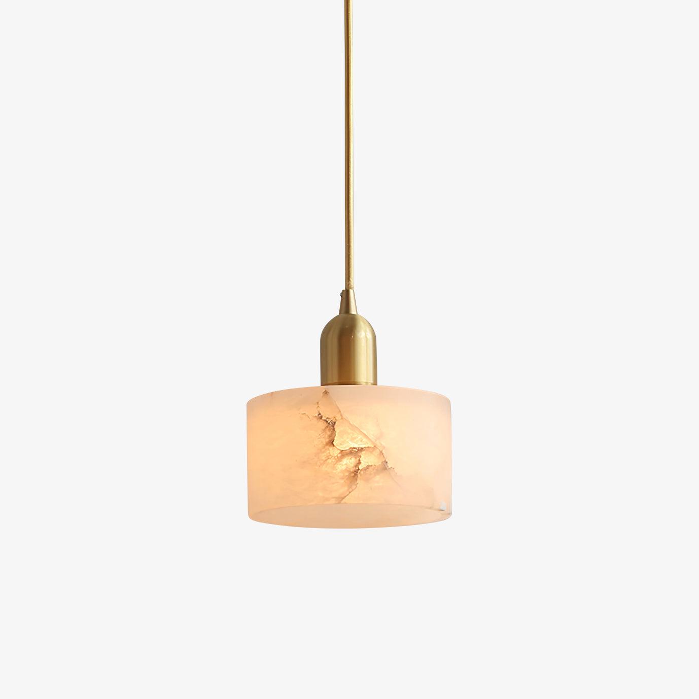 Brio Alabaster Pendant Light - Lamp Copper