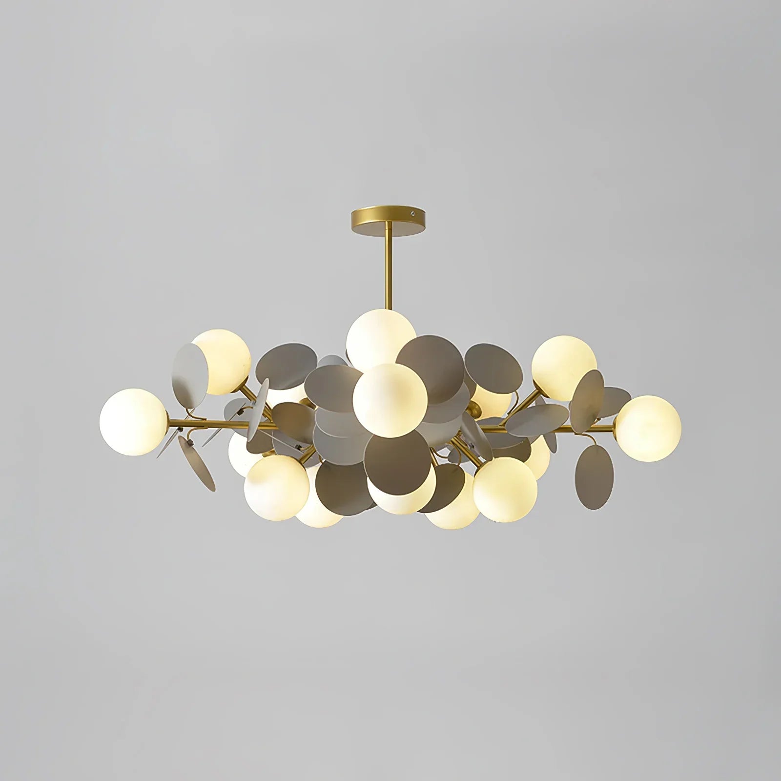 Nexen Multicolored Flower Branch Chandelier Living Room - Lamp Copper